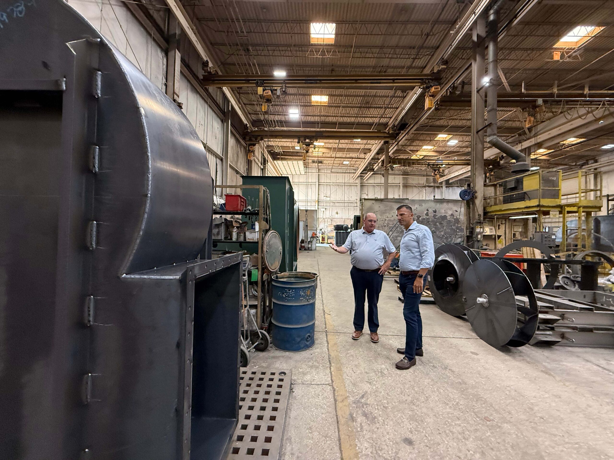Rep. Yakym at New York Blower Company